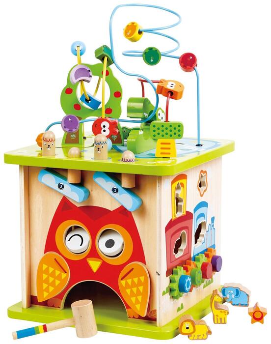 "HAPE krāsains rotaļu kubs ""Forest Animal"", E8341"