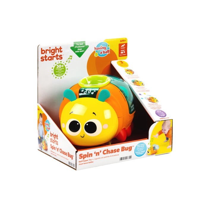 BRIGHT STARTS interaktīvā rotaļlieta Spin 'n' Chase Bug Ball Popper, 17632