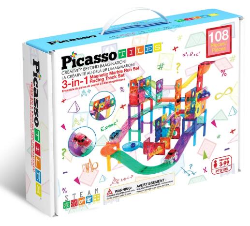 PICASSO TILES Magnētiskais konstruktors 2in1 komplekts