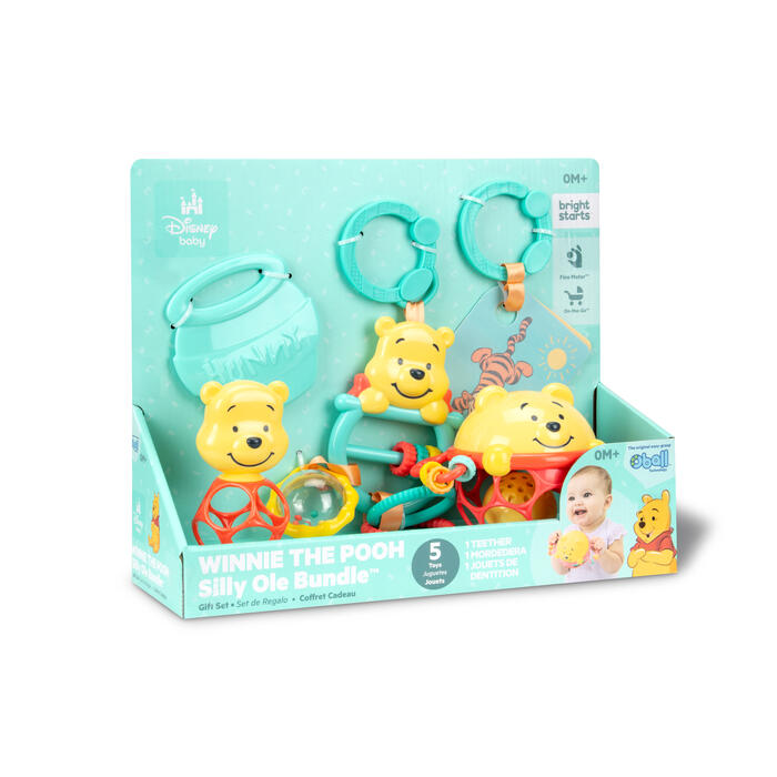 BRIGHT STARTS attīstošo rotaļlietu komplekts Winnie the Pooh Silly Ole Bundle,sortiments., 17454