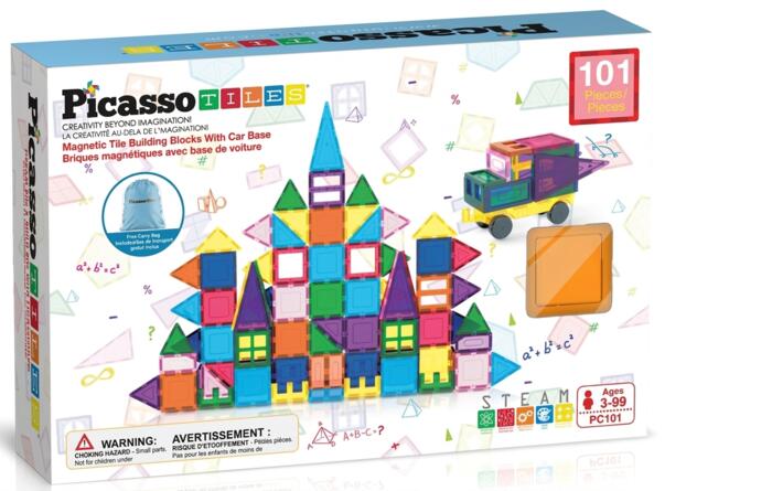 PICASSO TILES Magnētiskais konstruktors 101 detaļa