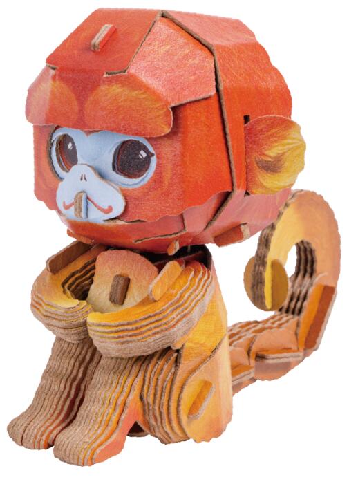 MAKEBUG 3D papīra puzle Zelta pērtiķis, MB-D-0043