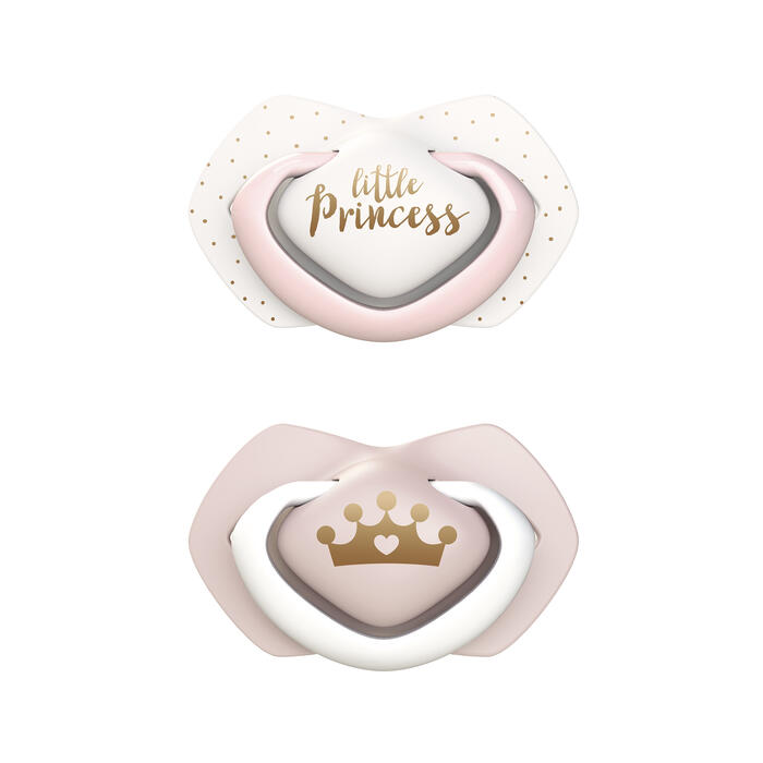 CANPOL BABIES silikona māneklītis, simetrisks ROYAL BABY, 6-18m, 2 gab, 22/651_pin