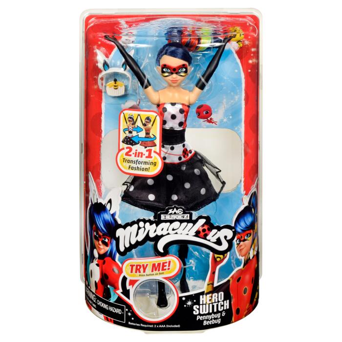 MIRACULOUS lelle Hero Switch Penny Bug