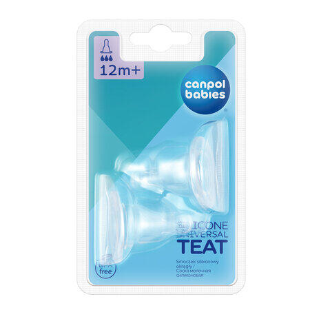 CANPOL BABIES silikona knupis, ātrs 12m+