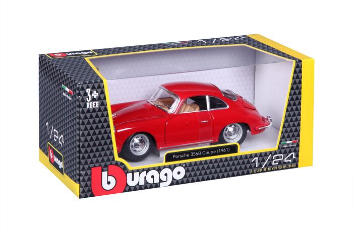 BBURAGO 1:24 automodelis Porsche 356B Coupe