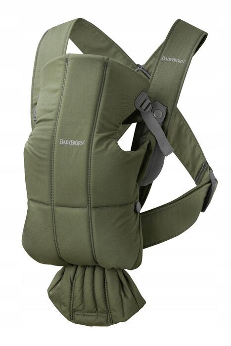 BabyBjörn Baby ķengursoma Mini Woven, Dark green 021040
