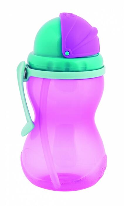 CANPOL BABIES pudelīte ar salmiņu, 370ml