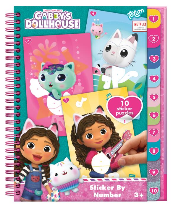 TOTUM GABBY`S DOLLHOUSE radošā uzlīmju grāmata