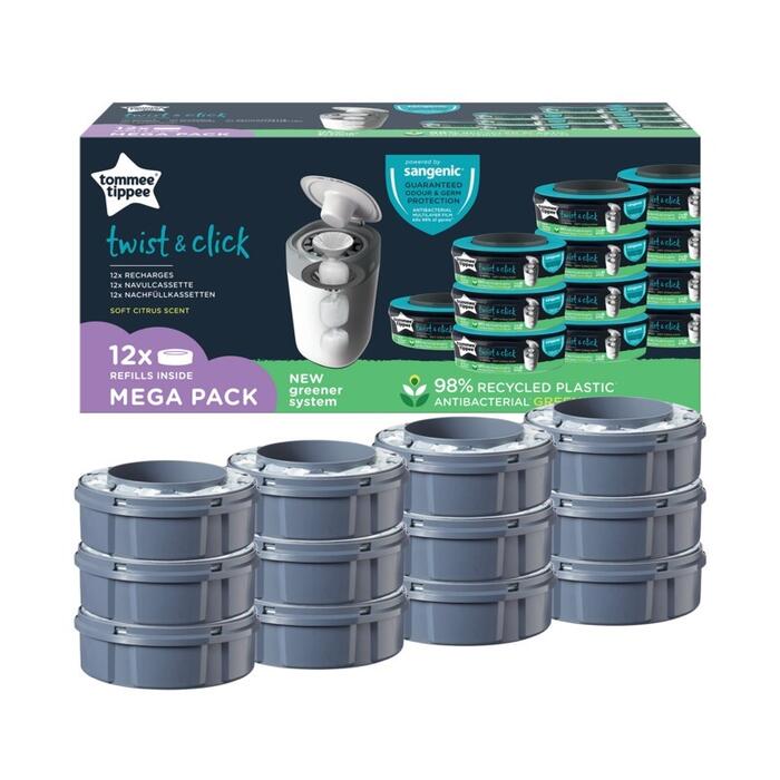 TOMMEE TIPPEE  autiņbiksīšu konteinera kasetes Twist&Click