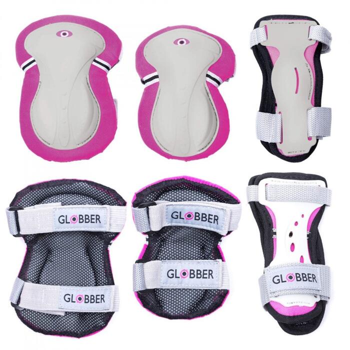 GLOBBER ceļu/elkoņu sarg pink Junior XS RANGE B ( 25-50KG ),541-310