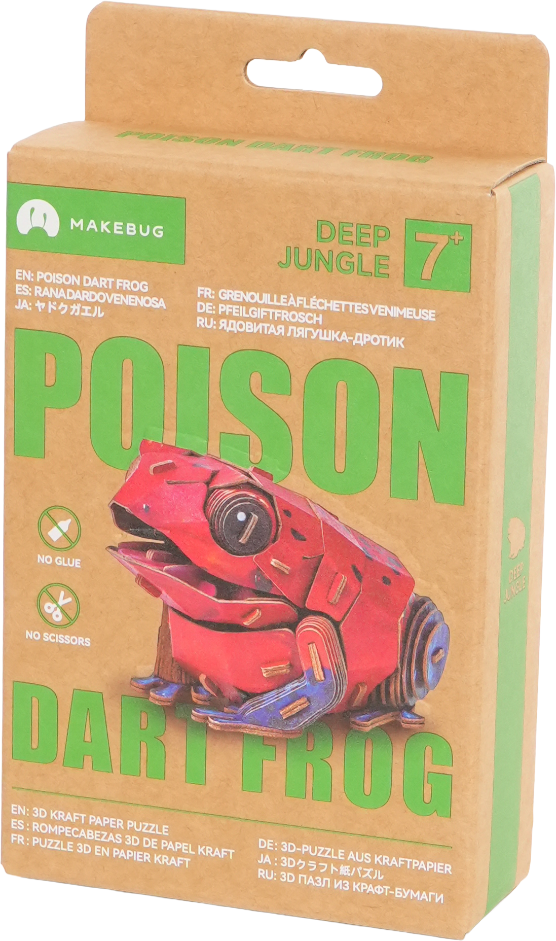 MAKEBUG 3D papīra puzle Indīgā varde, MB-D-0051