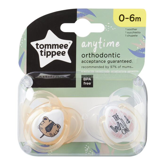 Tommee Tippee silikona māneklis 2vnt 0-6m