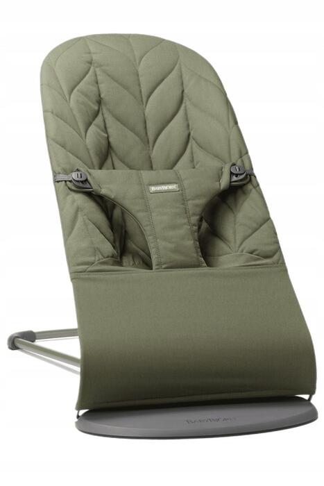 BabyBjörn šūpuļkrēsls Bliss Woven/Petal quilt Dark green 006140