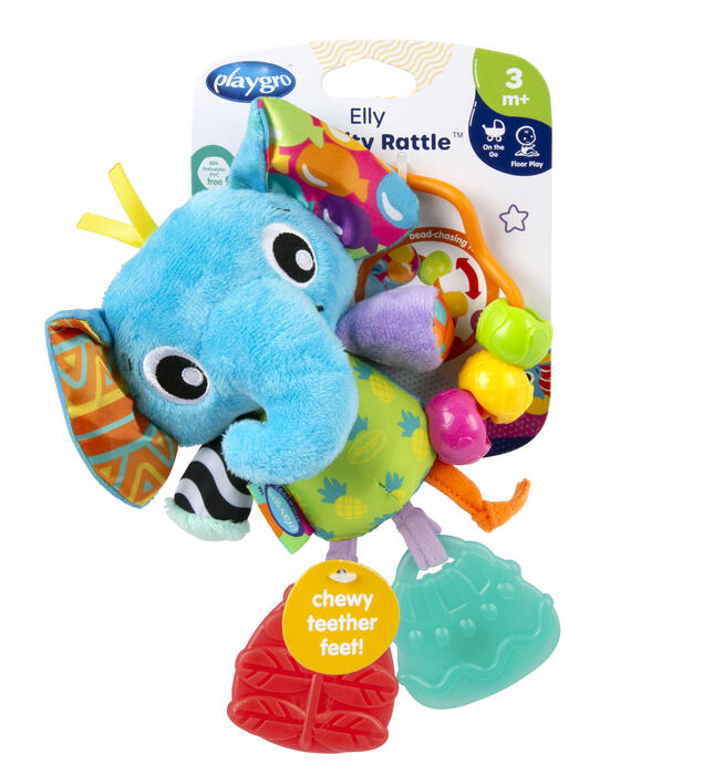 PLAYGRO aktivitātes rotaļlieta Elly Activity Rattle