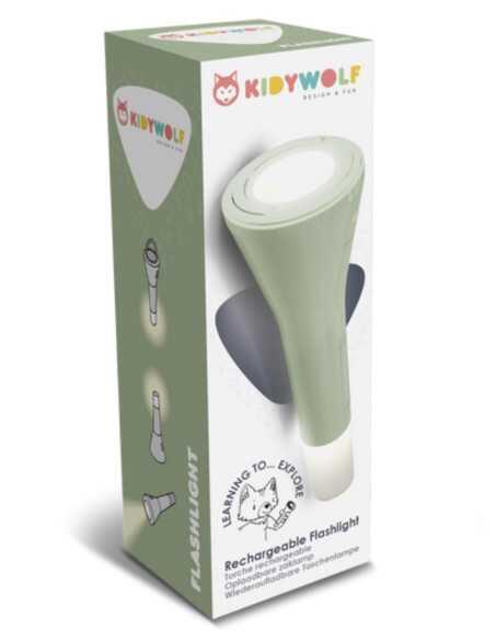 KIDYWOLF daudzfunkcionāls lukturītis, zaļš, FLASHLIGHT-GR