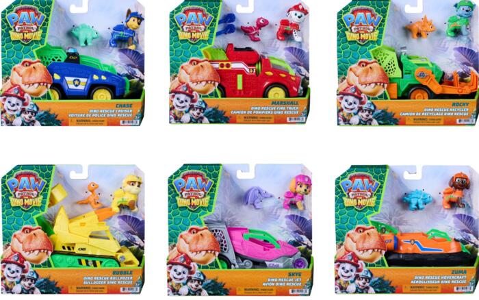 PAW PATROL transportlīdzeklis Dino Theme, sortiments