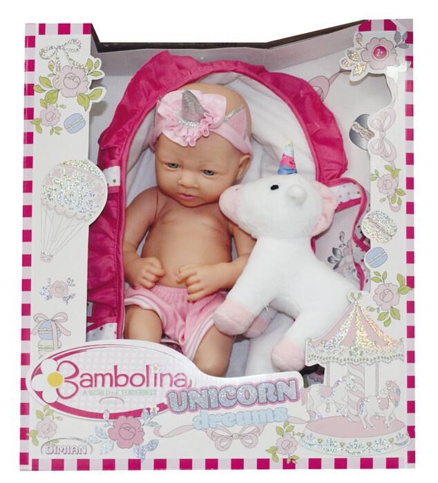 BAMBOLINA lelle - mazulis ar plīša