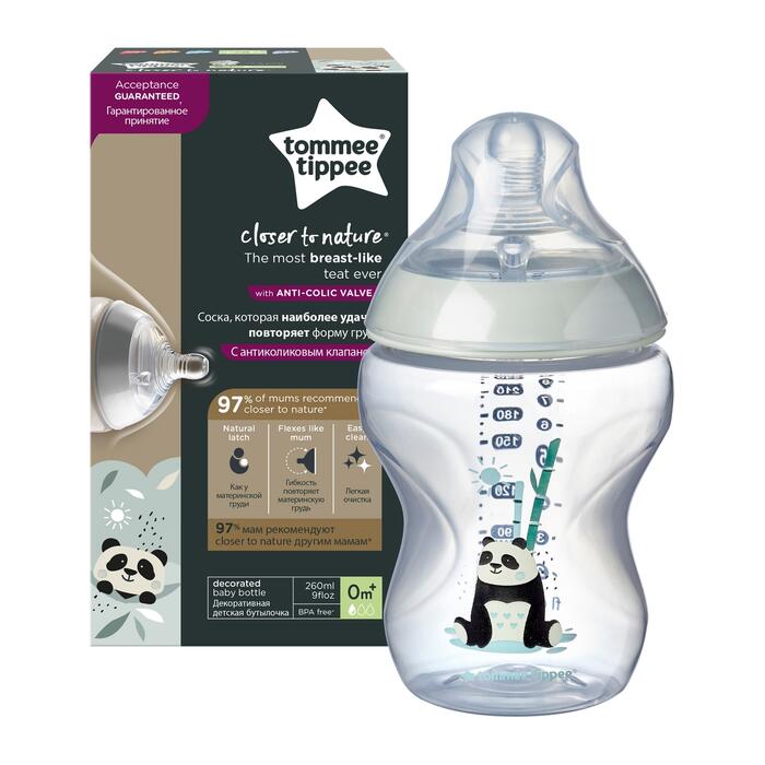TOMMEE TIPPEE Natural Start barošanas pudelīte