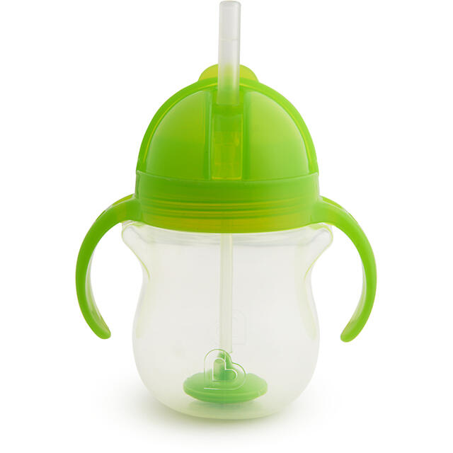 MUNCHKIN pudelīte ar salmiņu, 207ml, 6m+
