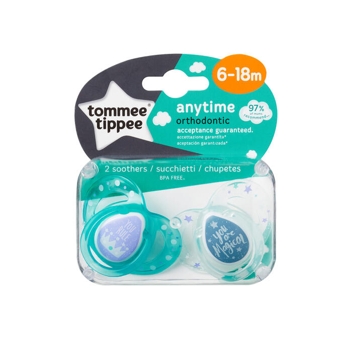 Tommee Tippee silikona māneklis 2vnt 6-18m