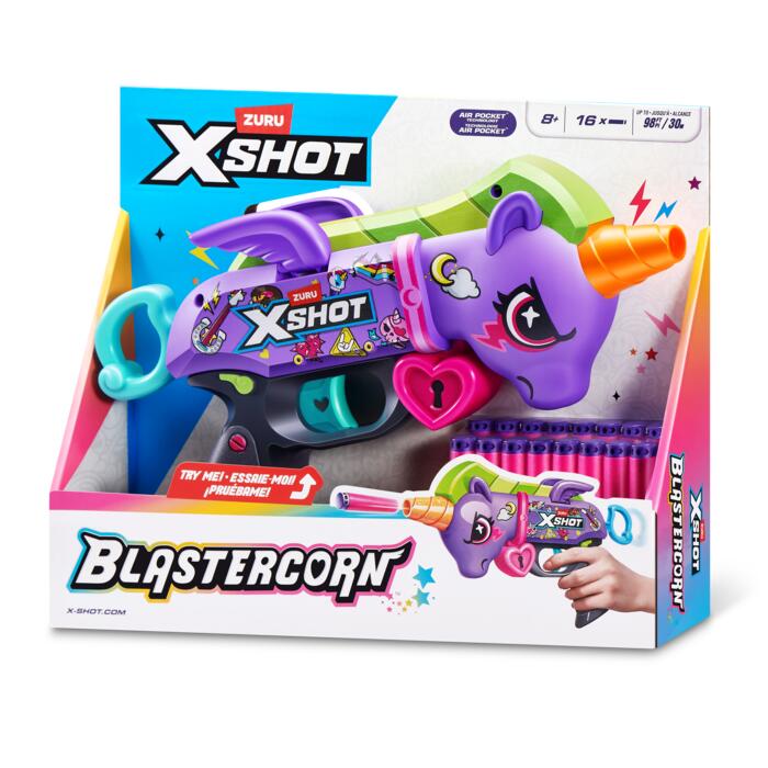 XSHOT rotaļu rotaļu ierocis Purple Unicorn