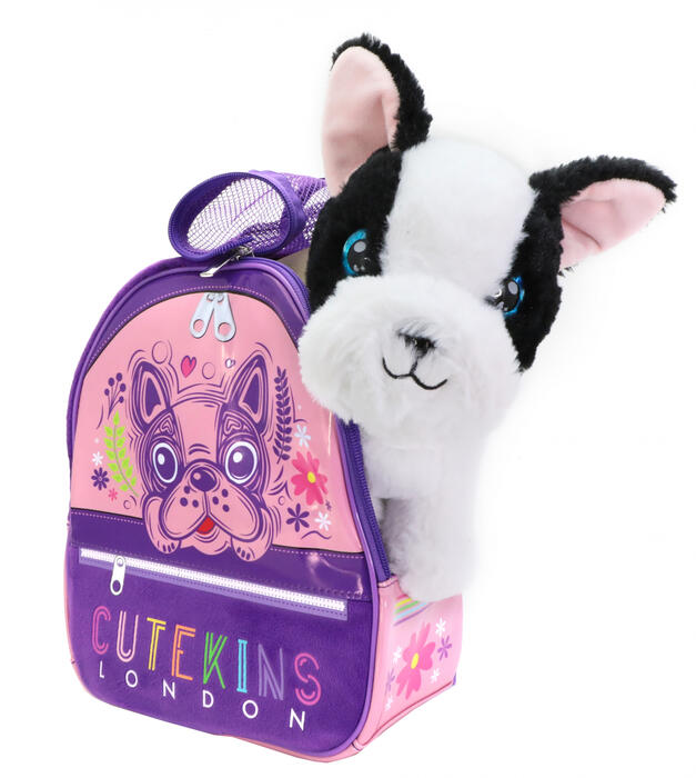 CUTEKINS plīša suns ar somiņu Poochi