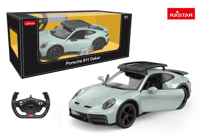 RASTAR R/C 1:14 rādiovadāms auto Porsche 911 Dakar, 10130