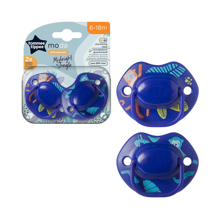 TOMMEE TIPPEE ortodontiskie māneklīši MODA, 6-18