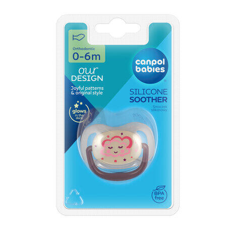 CANPOL BABIES māneklītis, silikona ortodontisks NIGHT