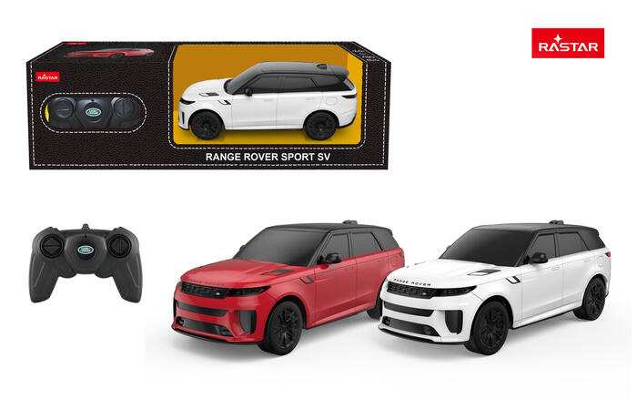 RASTAR R/C 1:24 rādiovadāms auto Range Rover Sport SV, asort., 10270