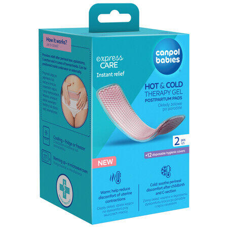 CANPOL BABIES pēcdzemdību gēla kompreses HOT&COLD, 2 gab., 78/022