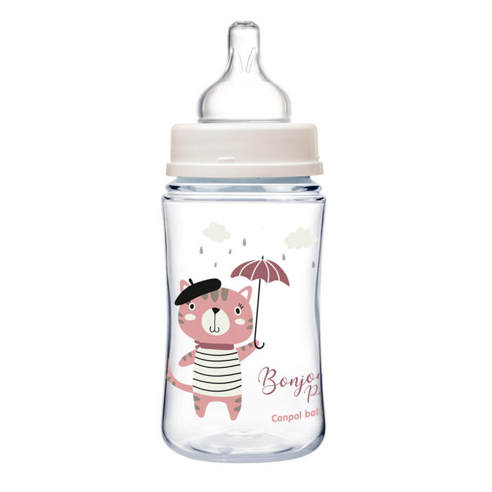 Canpol babies Plata kakla barošanas pudelīte Anti-colic 240ml Easy Start BONJOUR PARIS 35/232_pin