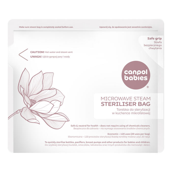 CANPOL BABIES sterilizācijas maisiņi mikroviļņu krāsnij 6 gab., 70/002