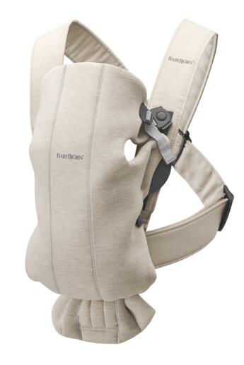 BABYBJÖRN ķengursoma MINI 3D JERSEY, light beige, 021087