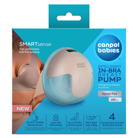 CANPOL BABIES bezvadu elektriskais krūts pumpīs SMARTSENSE, 20/115