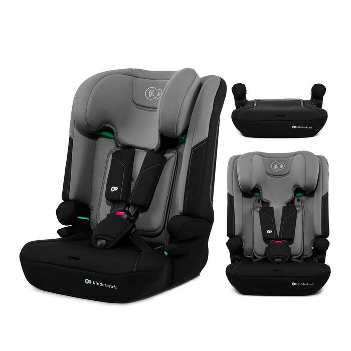 KINDERKRAFT autosēdeklis I-COMFY, i-Size, tumši pelēks