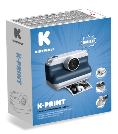 KIDYWOLF momentkamera ar termodruku, zila, K-PRINT-BU