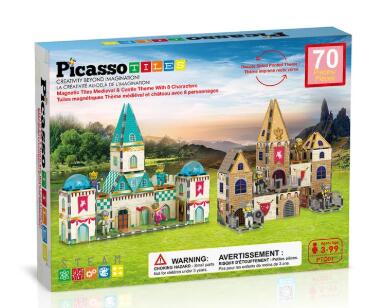 PICASSO TILES Magnētiskais konstruktors Medieval Age
