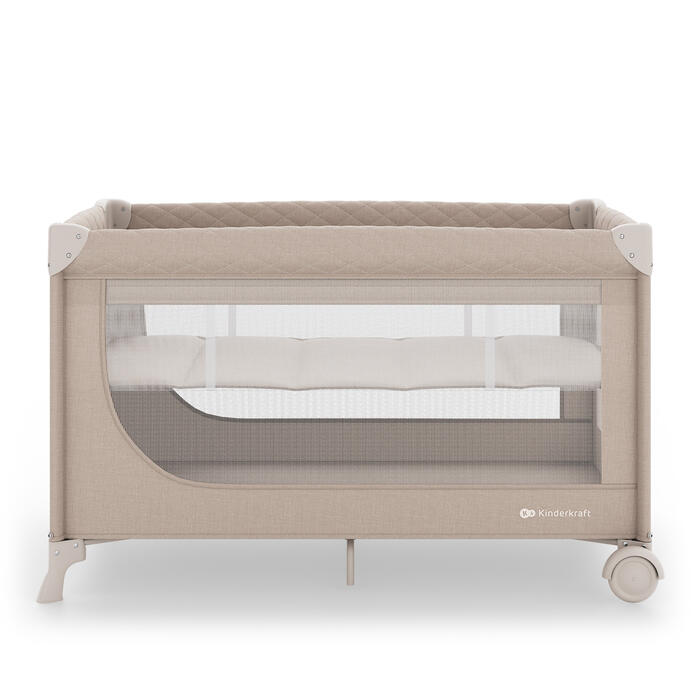 KINDERKRAFT gultiņa-manēža LEODY UP, Beige, KCLEODUPBEG0000