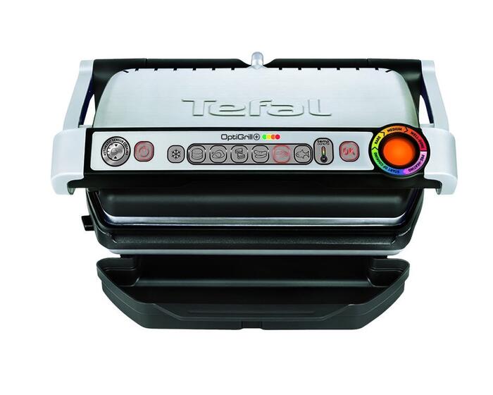 TEFAL Grils OptiGrill+ ,2000 W, tērauda (GC716D12)