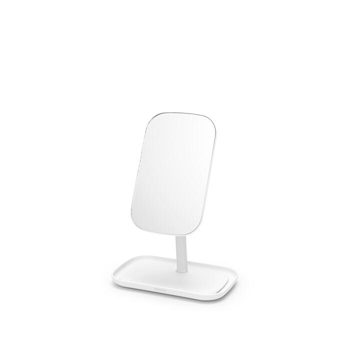 BRABANTIA ReNew spogulis ar plauktiņu, White (280726)