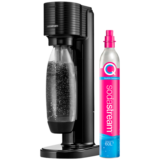 SodaStream gāzēto dzērienu pagatavošanas ierīce Gaia, melns (1017911770)