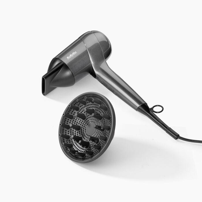 BaByliss Titanium Shine matu fēns, 1600 W, pelēks (D6200DE)