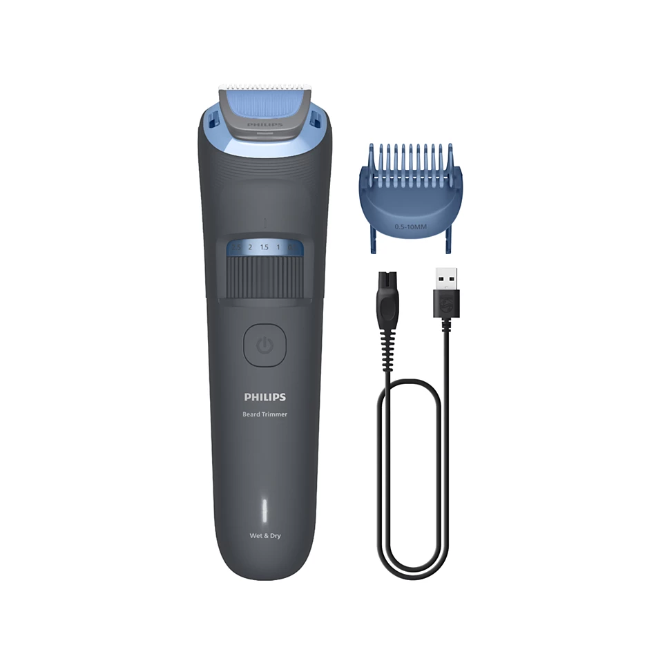 PHILIPS series 3000 bārdas trimmeris, pelēks