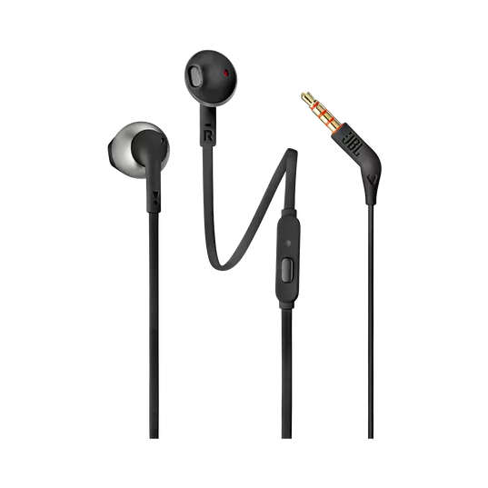 JBL Earbuds austiņas, melnas (JBLT205BLK)