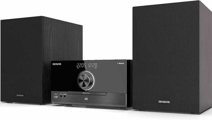 AIWA mikro mūzikas sistēma ar Bluetooth, melna (MSBTU-600)