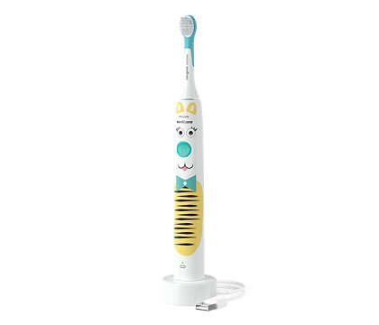 PHILIPS elektriskā zobu birste bērniem, balta/zila (Pet Edition) (HX3601/01)