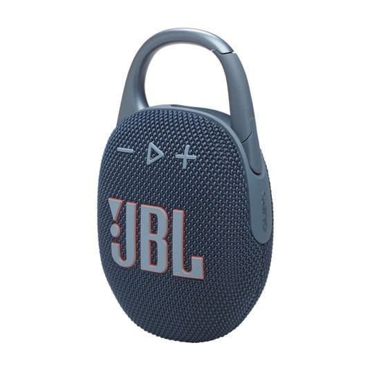 JBL ūdensizturīga portatīvā skanda ar karabīni, zils (JBLCLIP5BLU)