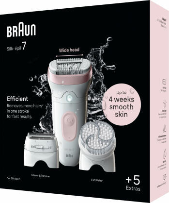 BRAUN Silk 7 epilators ar piederumiem (SE7-060)